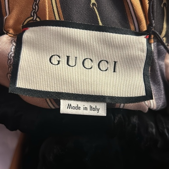 Gucci velvet/silk Horsebit joggers. NEW - Picture 9 of 13